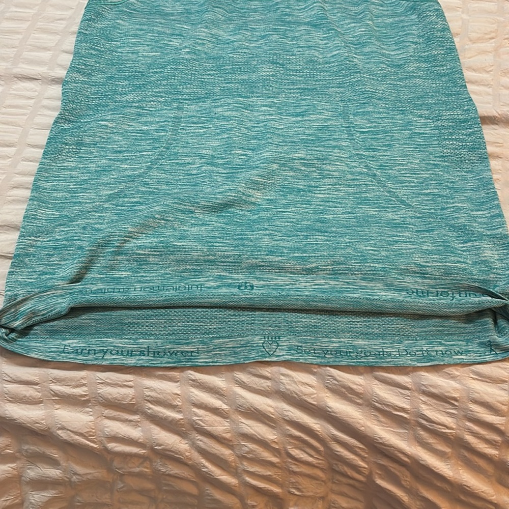 Lululemon Swiftly Tech Racerback Heathered Peacock Size 12 - Picture 7 of 9